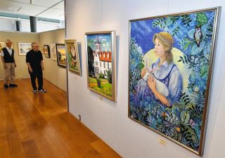 名所風景や人物を自由に描く　可児で絵画グループの合同展