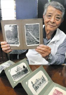 戦前と現在、見比べて　中津川の古民家から絵はがき見つかる