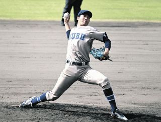 中部大・津波英太郎、今季初先発でリーグ通算20勝「波が大きいところを直さないと」社会人からプロ入り目指す【愛知大学野球】