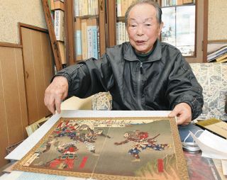 半兵衛の弟・久作の活躍も忘れないで　「姉川の戦い」版画所有の林賢司さん