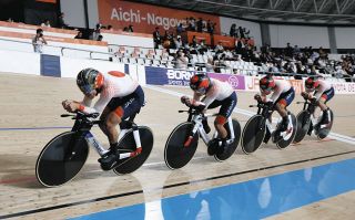 自転車トラック男子チームパーシュート、日本が銀　関市出身・松田祥位選手出場