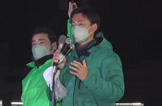 【動画】岐阜・美濃加茂市長選　当選確実、藤井浩人さんが喜びの声