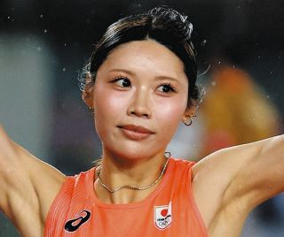「可愛すぎる」日本記録の女性ハードラー・中島ひとみ、『ヒョウ柄』ディナーでピースにファン沸く「ナイス！」「ネイルのリボンかわいい」「よくお似合い」