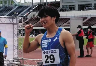 【陸上】男子100M、坂井隆一郎が世界選手権代表内定 自己ベスト10秒02で参加標準記録を突破