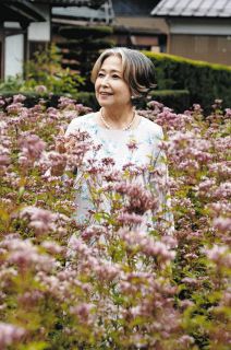 フジバカマ園でチョウと出合う　恵那市・日本大正村を竹下景子さんが訪問