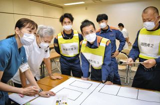 救急・医療・連携スムーズに　湖西市消防と病院が災害に備え休診日を想定した訓練