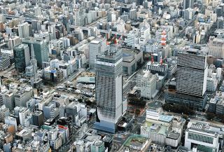 【動画・写真特集】栄で最も高いビル「ザ・ランドマーク名古屋栄」で上棟式　高さ211メートル、来夏開業