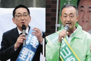 各務原市長選挙告示、現職と新人の一騎打ち　第一声で候補者が伝えたことは