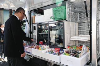 移動販売車で買い物を便利に　天龍村で本格運用開始