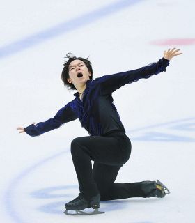 宇野昌磨が、M・ジャクソンの曲に乗りSP新演目を初披露