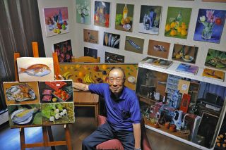 ＜いせしま撮ってお記＞描きため半世紀、かなった夢　鳥羽市・ノームル美術館　