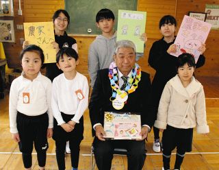 御膳籾、甘くておいしかった　各務原・蘇原第二小児童が生産者にお礼