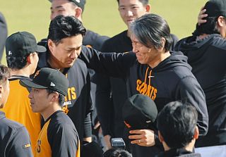 巨人・田中将大、松井新監督と就任後初対面「いい時も悪い時もしゃべるのは松井さんの影響です」