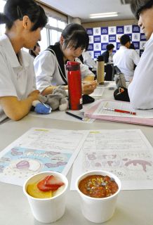 今年のジェラート どっちにする？　中津商業高生、最終候補2品で討論
