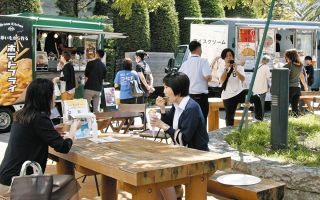 キッチンカーがにぎわい創出　大門・丸之内で未来ビジョンの催し