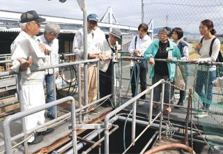 微生物が浄化槽で大活躍　豊川市の缶詰工場を西尾市の市民団体が見学