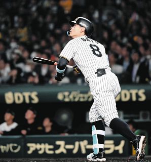 阪神】プロ初1番の中野拓夢が決勝の満塁走者一掃打!「とにかく 阪神】プロ初1番の中野拓夢が決勝の満塁走者一掃打!「とにかく