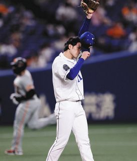 【中日】先発の勝野昌慶が巨人ウィーラーに2ラン、中島には中越え二塁打を打たれ初回に3失点