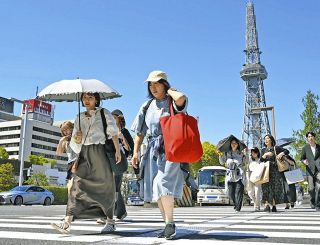 名古屋市で6月上旬並みの26・6度、各地で夏日　「今年の夏はどうなるのかしら…」