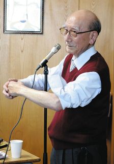 「生きているものは皆焼かれた」　広島の瀧口さん、尾張旭で被爆体験を語る