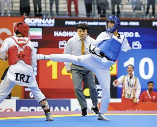アジアパラ大会・テコンドー男子70キロ級、工藤俊介が銀メダル　「相手の攻撃力が思ったより高かった」