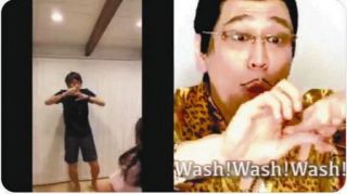 中村憲剛がノリノリでピコ太郎の手洗い版「PPAP」カバー 子どもと一緒に「Wash！」連呼