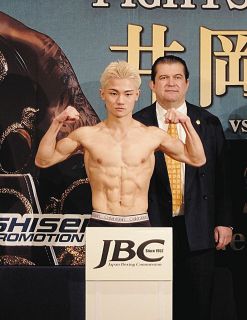 ボクシング】中谷潤人が公開練習、「足って感覚がすごく繊細なんで