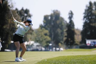 女子ゴルフ・渋野日向子、今季初の国内参戦 初日は黄金世代トリオ