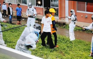梓川小児童が地域の伝説をもとにSFアクション自主映画を製作　22日、松本で上映