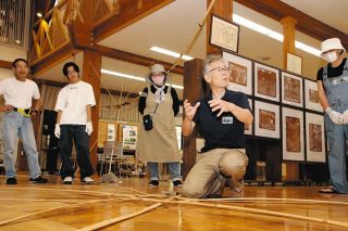 多様な素材使った空間芸術作品展　大鹿・ろくべん館で高森の山内さん