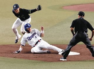 中日・大島洋平、マルチヒットで通算2056安打 加藤英司を抜き歴代44位