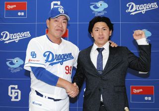 中日・三浦瑞樹、「先発だったら5勝以上、中継ぎでは点数をやらない」　　背番号は「69」　支配下登録　「ホッとしました」