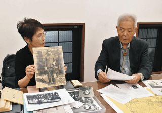 米田主美さん「忘れられない一日に」　父で旧陸軍・主登さんと交流あった中山さんと対面