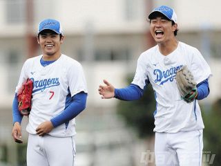 オープン戦　中日―阪神　根尾と高橋宏
