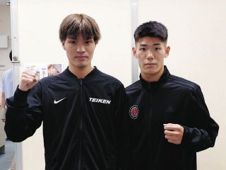 帝拳ジムのホープ2選手、中山颯太と古城佑馬がプロデビュー戦の計量をクリア【ボクシング】