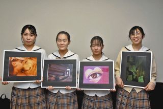 斬新な発想の作品に高い評価　飯田女子高写真ク4人、総文祭に出品
