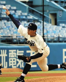 仙台育英の甲子園V腕・明大の湯田統真がリーグ戦初完封　15イニング連続無失点に「1イニングずつ積み重ねていくだけ」【東京六大学野球】