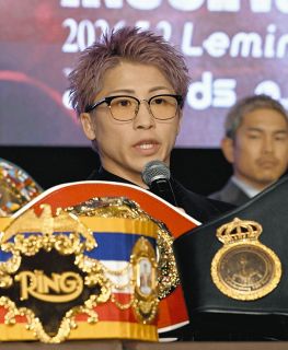 ボクシング】中谷潤人が公開練習、「足って感覚がすごく繊細なんで