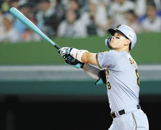 阪神】佐藤輝明、3戦ぶりの15号ソロで交流戦新人最多記録の5本塁打目を