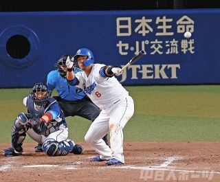 中日―西武　中田
