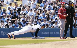 大谷翔平、第1打席で痛烈初安打…開幕戦勝利【3.27vsダイヤモンド
