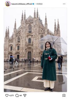 写真】彼にバックハグされた2ショットで笑顔を見せる西川瑞希：中日