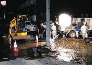 岐阜県多治見市で水道管破裂、66世帯で一時断水　老朽化などが原因か