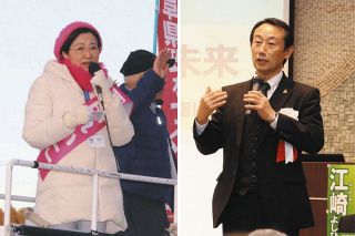 岐阜県知事選挙、瑞浪リニア水位低下めぐり舌戦　江崎さん「世界中の人呼ぶチャンス」和田さん「環境破壊する工事の中止を」