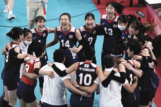  韓国がフルセットで日本破り8強【東京五輪バレーボール女子】