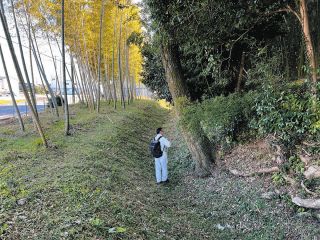 開発で消滅の危機　各務原の土塁や堀が残る「野口町中世館跡」