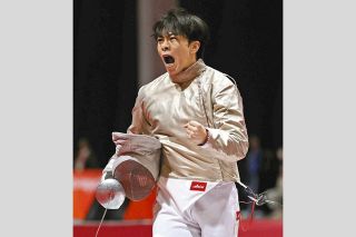 鳥羽市出身の小久保真旺選手、準々決勝で敗退　アジア大会フェンシング男子サーブル個人