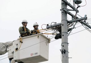 停電防げ！カラスの巣撤去　中電PG支社が情報提供呼びかけ