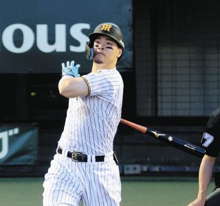 阪神】佐藤輝明、3戦ぶりの15号ソロで交流戦新人最多記録の5本塁打目を