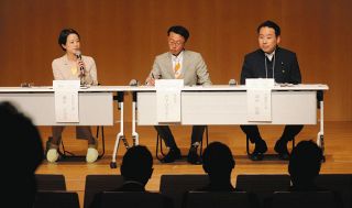 社会保障や地域経済活性化で論戦　参議院選挙長野選挙区、立候補予定者3人の公開討論会